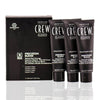 American Crew Precision Blend Natural Grey Coverage Trio Pack 3 x 40ml Medium Ash