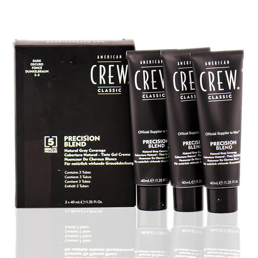 American Crew Precision Blend Natural Grey Coverage Trio Pack 3 x 40ml Medium Ash