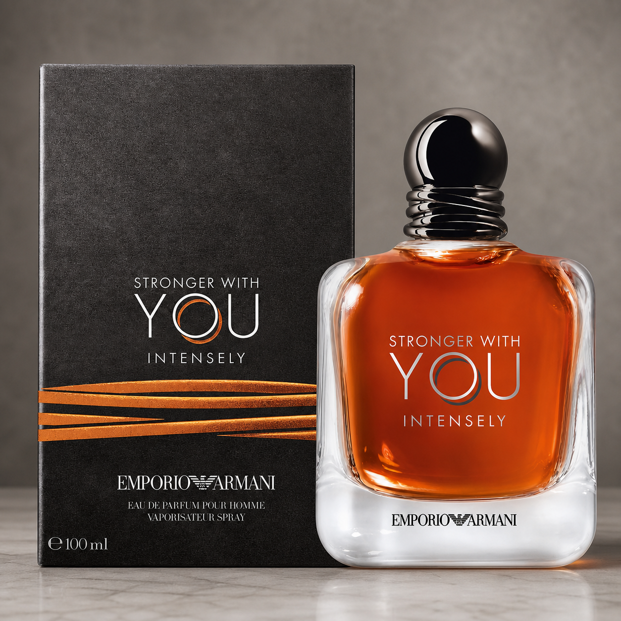 Emporio Armani Stronger With You Intensely Eau de Parfum 100ml studio product image
