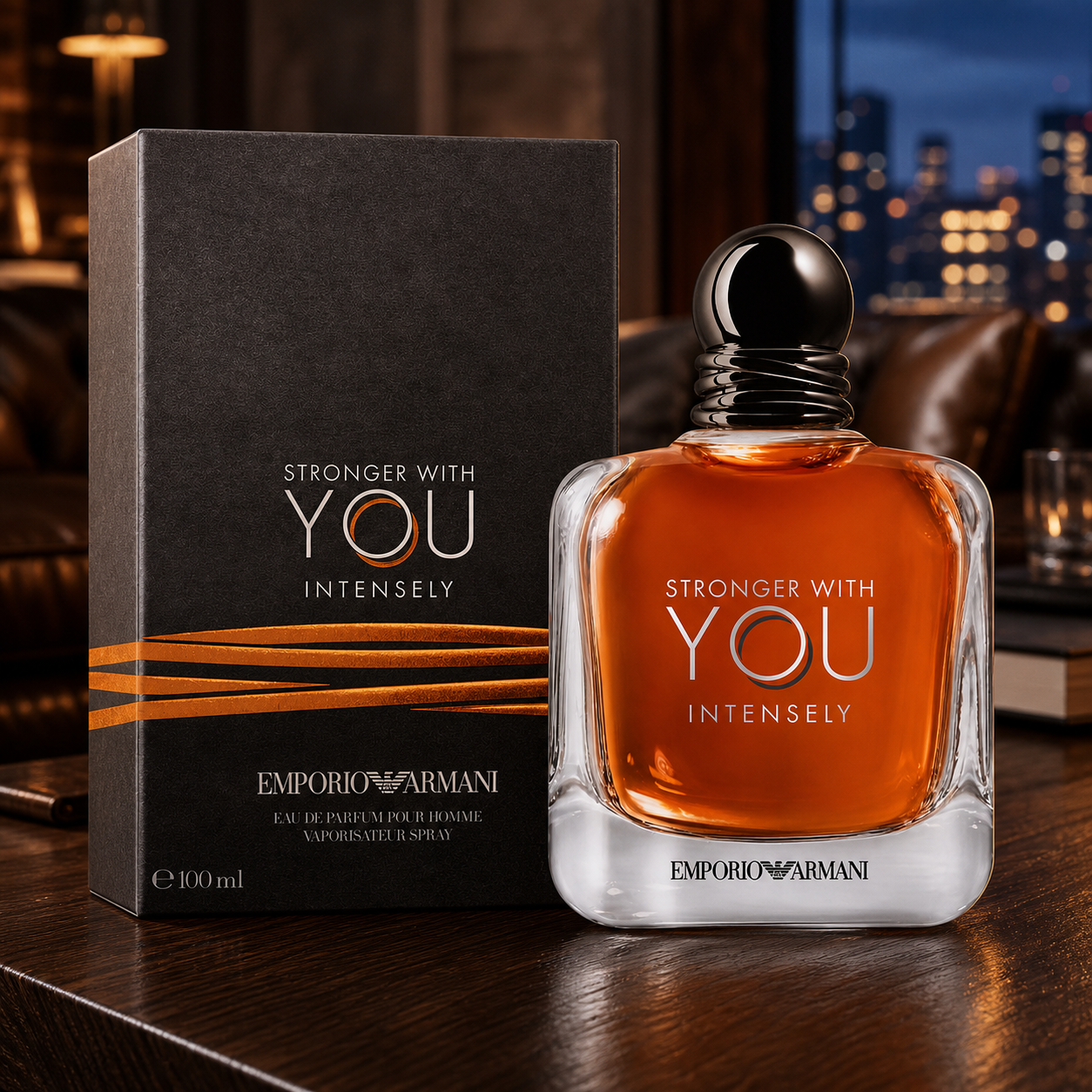 Emporio Armani Stronger With You Intensely Eau de Parfum 100ml modern loft lifestyle image