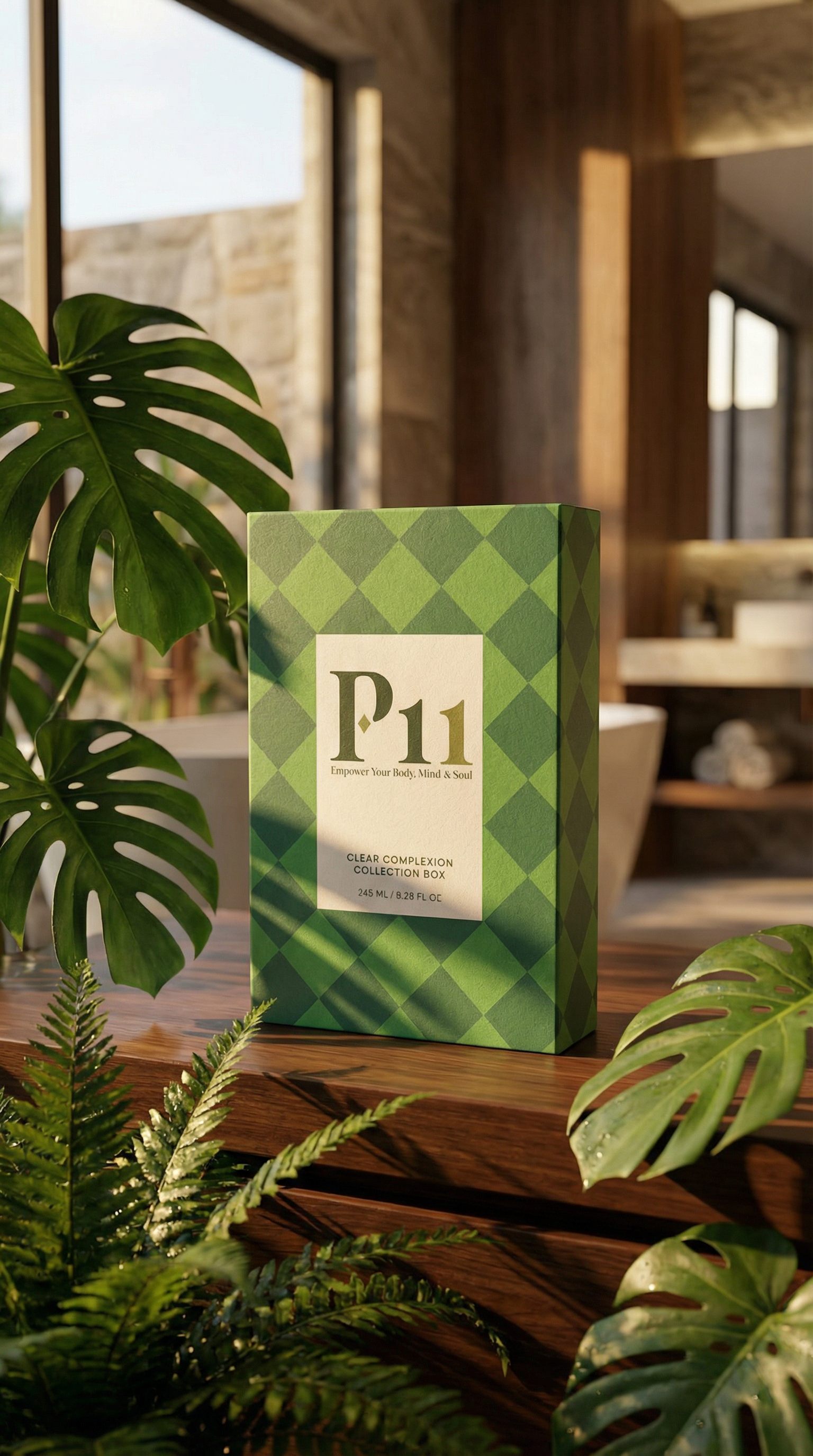 P-11 Clear Complexion Collection Box | Anti-Ageing & Brightening Skincare Gift Set UK | P-Eleven