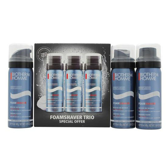 Biotherm Homme Gift Set 3 x 50ml Sensitive Shaving Foam