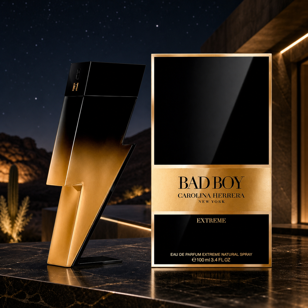 Carolina Herrera Bad Boy Extreme Eau de Parfum 100ml desert night lifestyle image