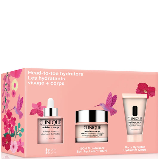 Clinique Ultra Hydration Moisture Surge Gift Set 30ml Moisture Surge Spray + 15ml All About Eyes + 125ml Moisture Surge 72H Auto Replenishing Hydrator