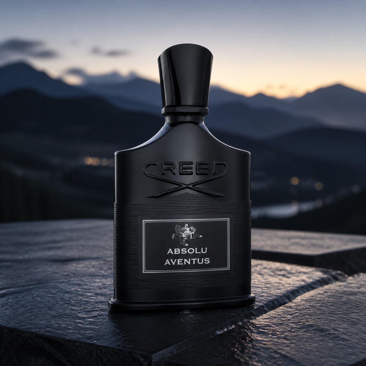 Creed Absolu Aventus 100ml mountain lifestyle image