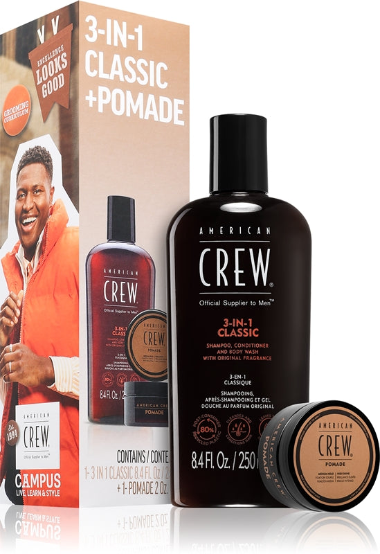 American Crew Boost Duo Gift Set 250ml Pre-Styling Cleanser + 10g Boost Powder