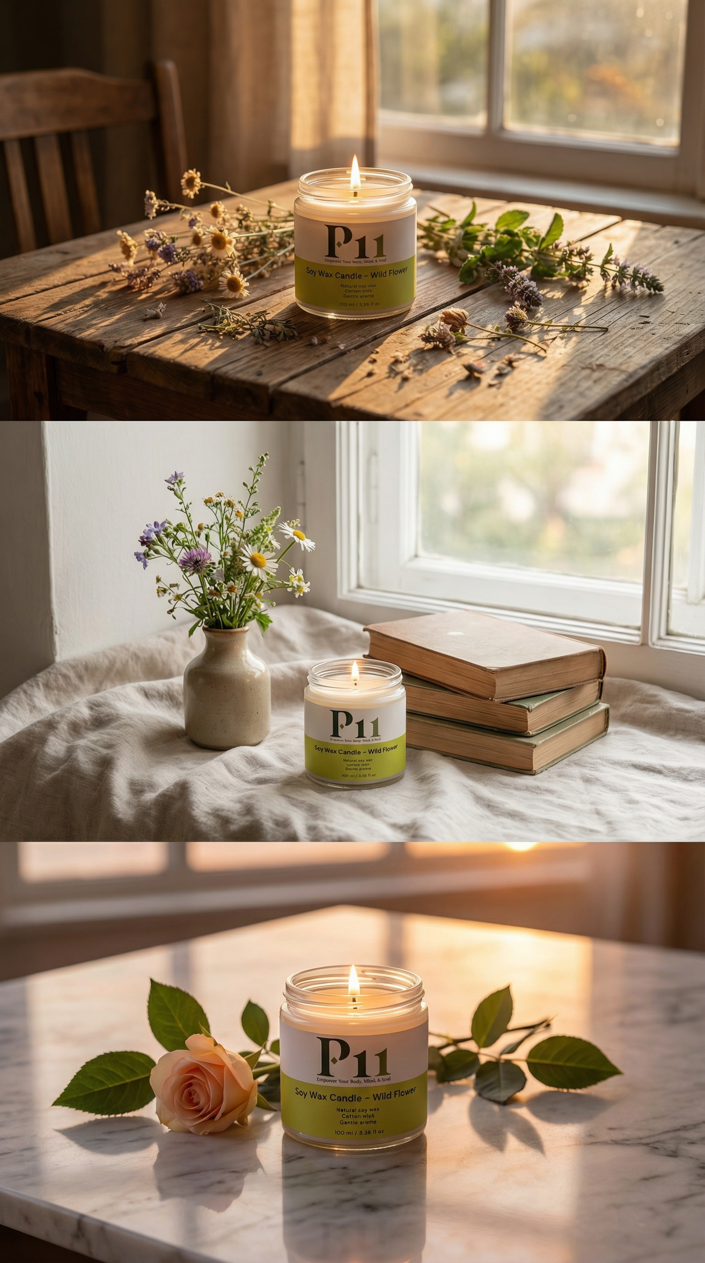 P11 - Soy Wax Candle - Wild Flower