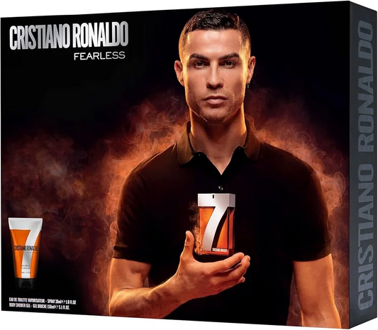 Cristiano Ronaldo CR7 Fearless Gift Set 100ml EDT + 150ml Shower Gel + 150ml Body Spray