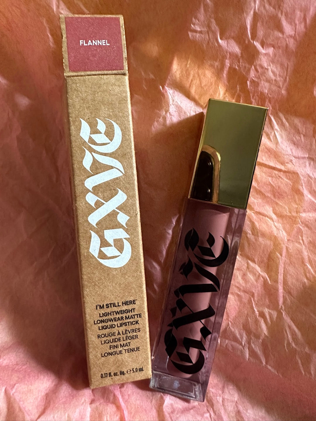 GXVE I'm Still Here Clean Matte Liquid Lipstick 5g - Tartan