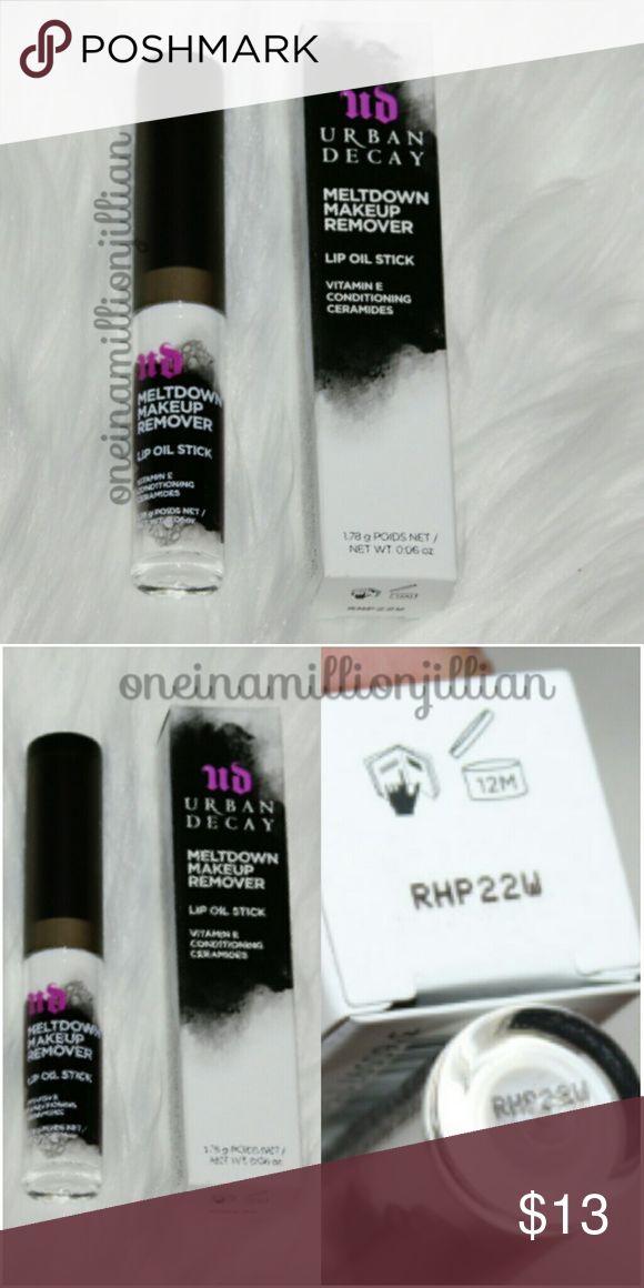 Urban Decay Meltdown Makeup Remover Lip Oil Stick 1.78g