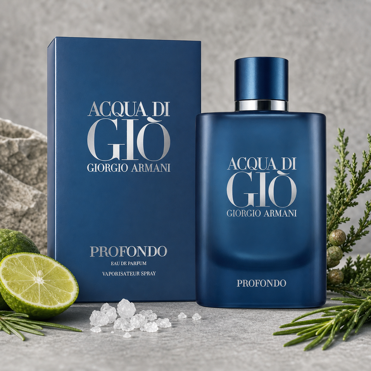 Giorgio Armani Acqua di Giò Profondo Eau de Parfum 100ml ingredient still life image