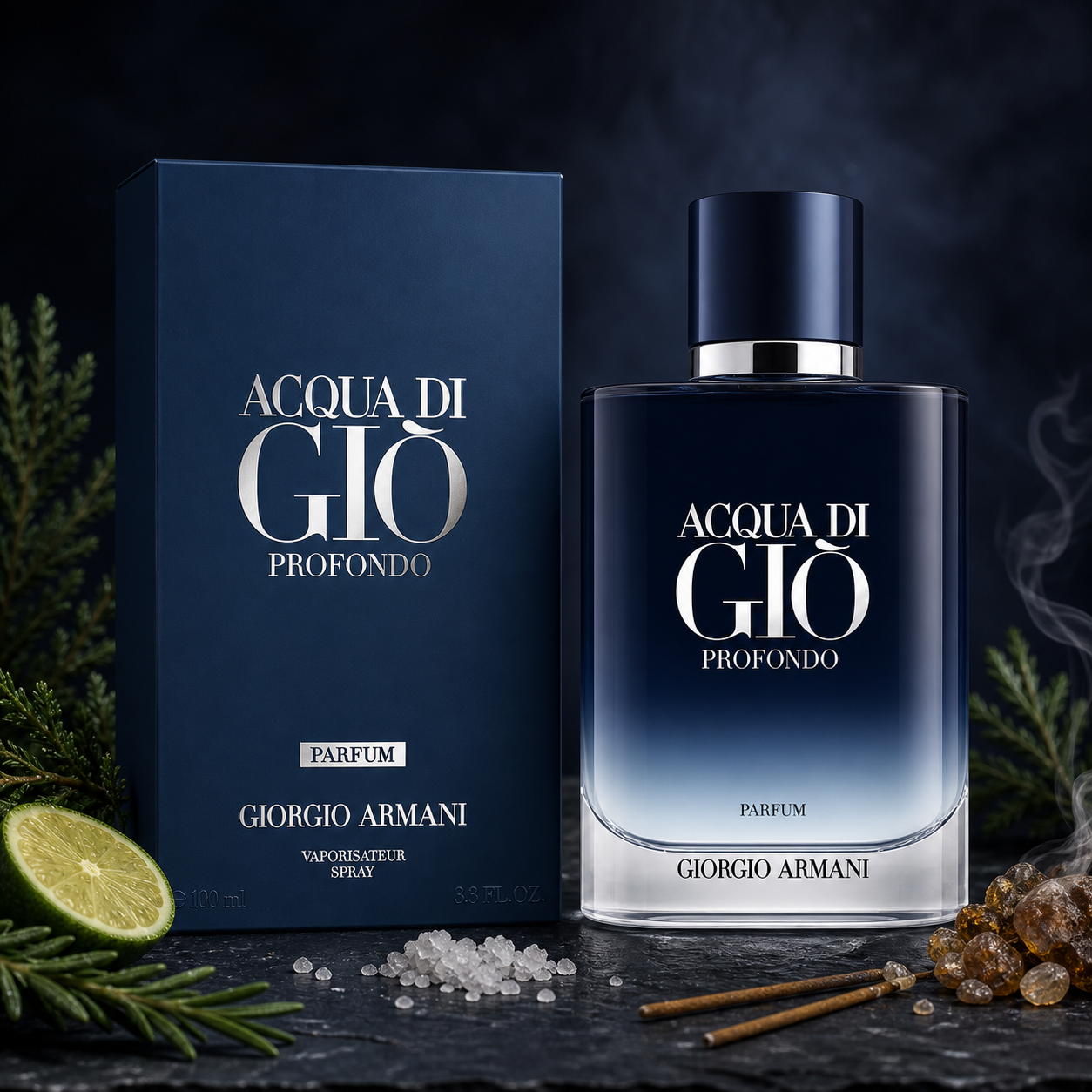 Giorgio Armani Acqua di Giò Profondo Parfum 100ml ingredient still life image