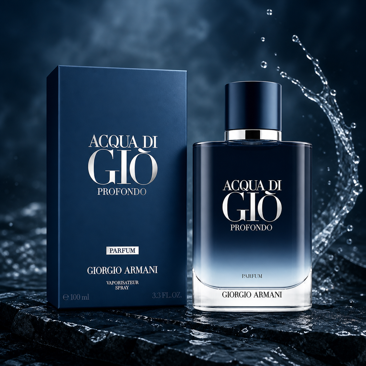 Giorgio Armani Acqua di Giò Profondo Parfum 100ml deep-water campaign image