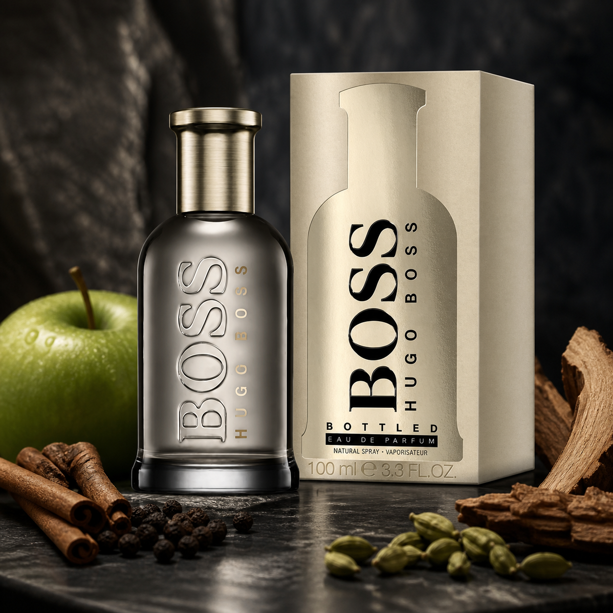 Hugo Boss Boss Bottled Eau de Parfum 100ml fragrance notes still life