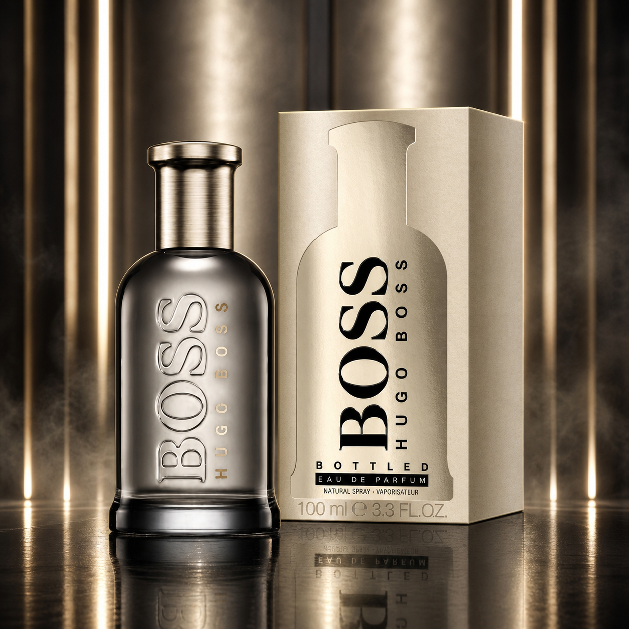 Hugo Boss Boss Bottled Eau de Parfum 100ml architectural campaign image