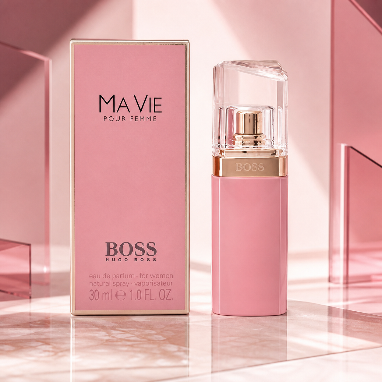 Hugo Boss Boss Ma Vie Eau de Parfum 30ml rose gold campaign image