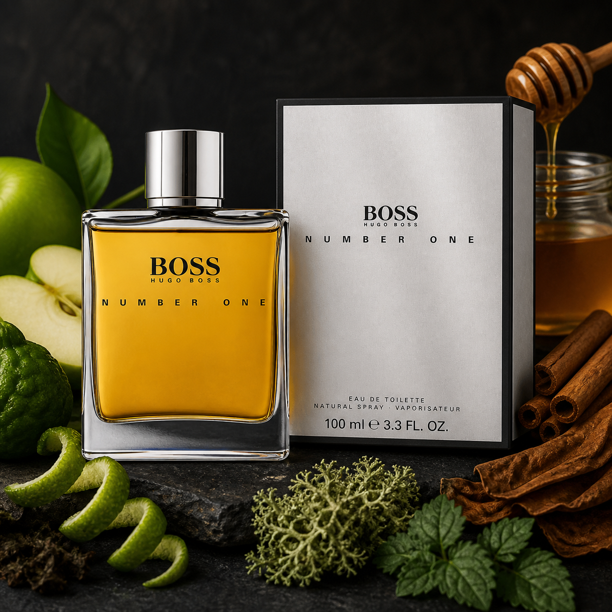 Hugo Boss Boss Number One Eau de Toilette 100ml fragrance notes still life