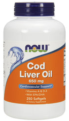 Cod Liver Oil, 650mg - 250 softgels