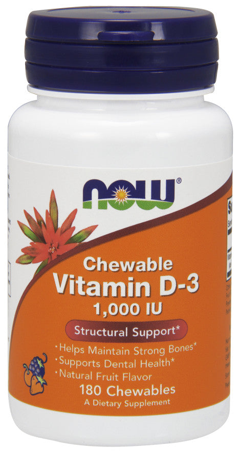 Vitamin D-3, 1000 IE (Kautabletten) - 180 Kautabletten