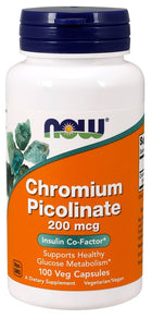Chromium Picolinate, 200mcg - 100 vcaps