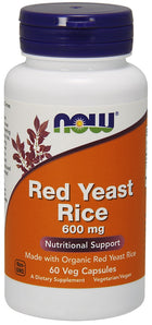 Red Yeast Rice, 600mg - 60 vcaps