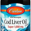 Wild Norwegian Cod Liver Oil Gems, 1000mg - 250 softgels