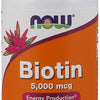 Biotin, 5000mcg - 60 vcaps