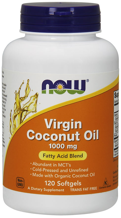 Natives Kokosöl, 1000mg - 120 Weichkapseln