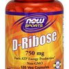 D-Ribose, 750mg - 120 Vcaps