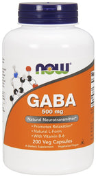GABA with Vitamin B6, 500mg - 200 vcaps