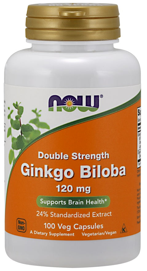 Ginkgo Biloba Doppelstärke, 120 mg – 100 pflanzliche Kapseln