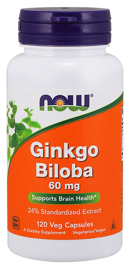 Ginkgo Biloba, 60mg - 120 pflanzliche Kapseln