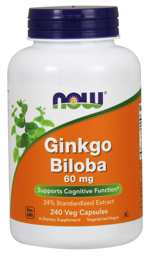 Ginkgo Biloba, 60mg - 240 pflanzliche Kapseln