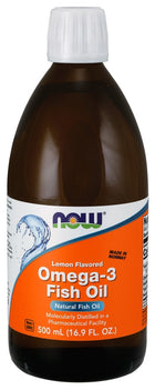 Omega-3 Fish Oil Liquid, Lemon - 500 ml. - Lemon