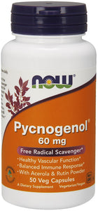 Pycnogenol with Acerola & Rutin Powder, 60mg - 50 vcaps