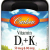 Vitamin D3 + K2 - 60 caps