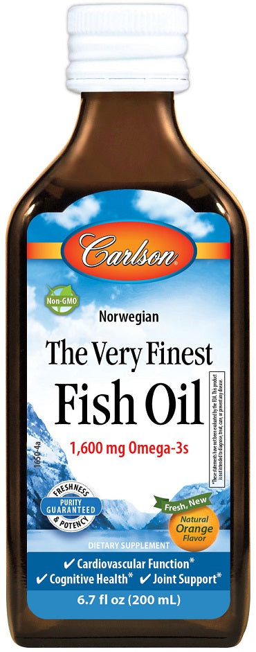 The Very Finest Fish Oil, Natural Orange - 200 ml. - Natural Orange