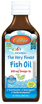 Kid's The Very Finest Fish Oil, 800mg Lemon - 200 ml. - 800mg Lemon