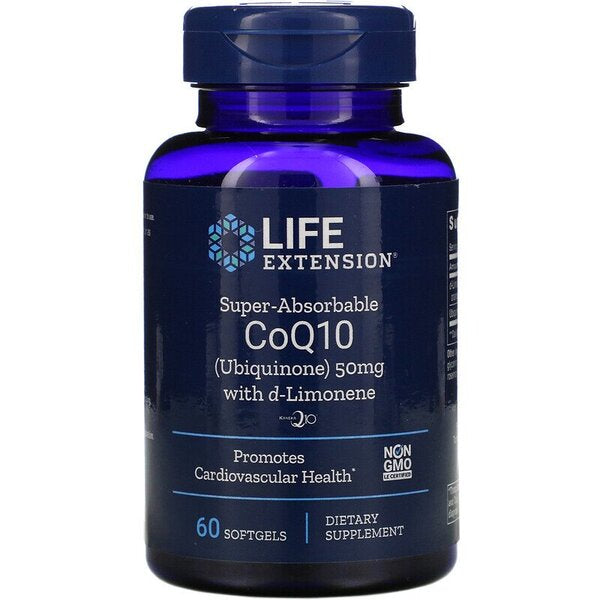 Hochresorbierbares CoQ10 mit d-Limonen, 50 mg – 60 Softgels