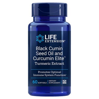 Schwarzkümmelöl und Curcumin Elite Kurkuma-Extrakt – 60 Softgels