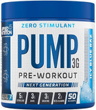 Pump 3G Pre-Workout (Zero Stimulant), Icy Blue Raz (EAN 634158794353) - 375g - Icy Blue Raz (EAN 634158794353)