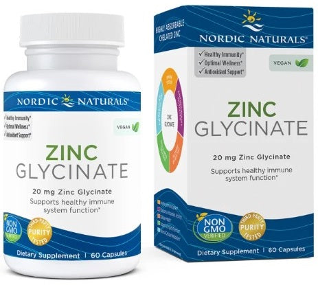 Zinc Glycinate, 20mg - 60 caps