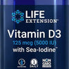 Vitamin D3 with Sea-Iodine, 5000IU - 60 caps