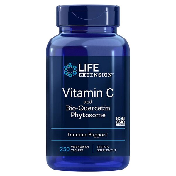 Vitamin C und Quercetin Phytosom – 250 vegetarische Tabletten