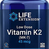 Low Dose Vitamin K2 (MK-7), 45mcg - 90 softgels