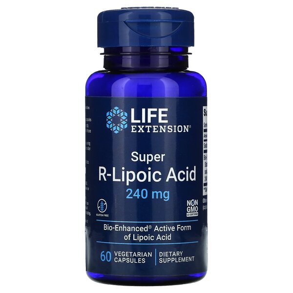 Super R-Liponsäure, 240mg - 60 pflanzliche Kapseln