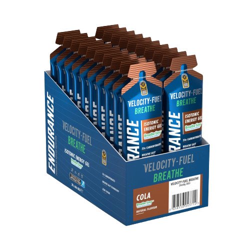 Endurance Breathe Isotonic Energy Gel, Cola - 20 x 60g - Cola