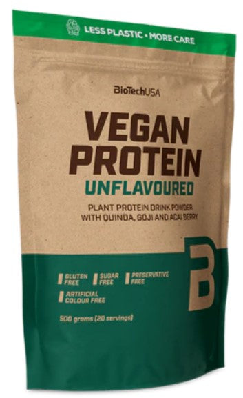 Vegan Protein, Unflavoured - 500g - Unflavoured