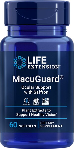 MacuGuard Augenunterstützung mit Safran – 60 Weichkapseln