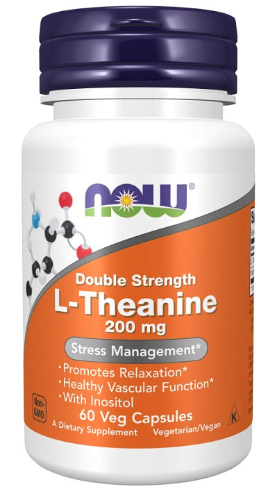 Doppelt Starke L-Theanin, 200mg - 60 pflanzliche Kapseln